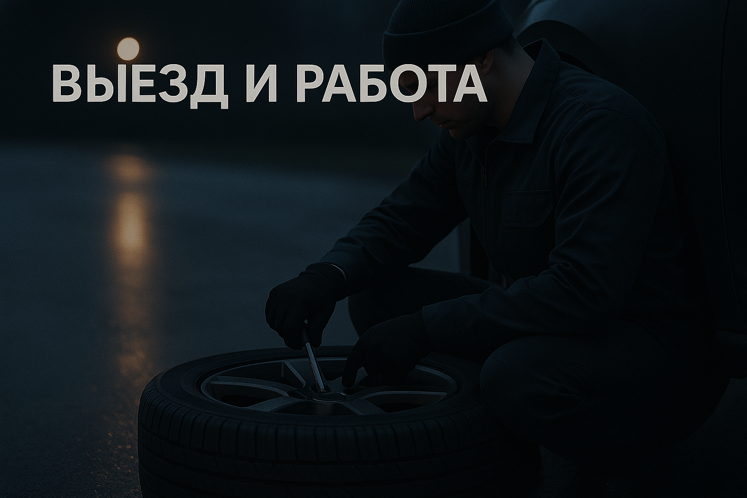 Мастер выполняет работу на месте